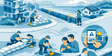 Resilience and preparedness for flooding - pictured and illustrated steps to take